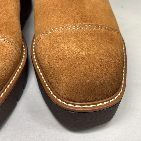 Naturalizer Wylie Suede Wedge Zip Up Flat Platform Boots Size 6M - Picture 4 of 11